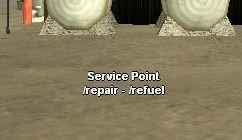 Service point 3D text